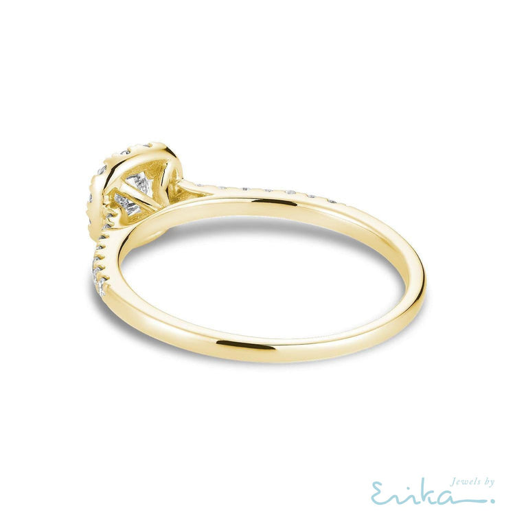 Cushion Diamond Halo Ring-RNB Jewellery