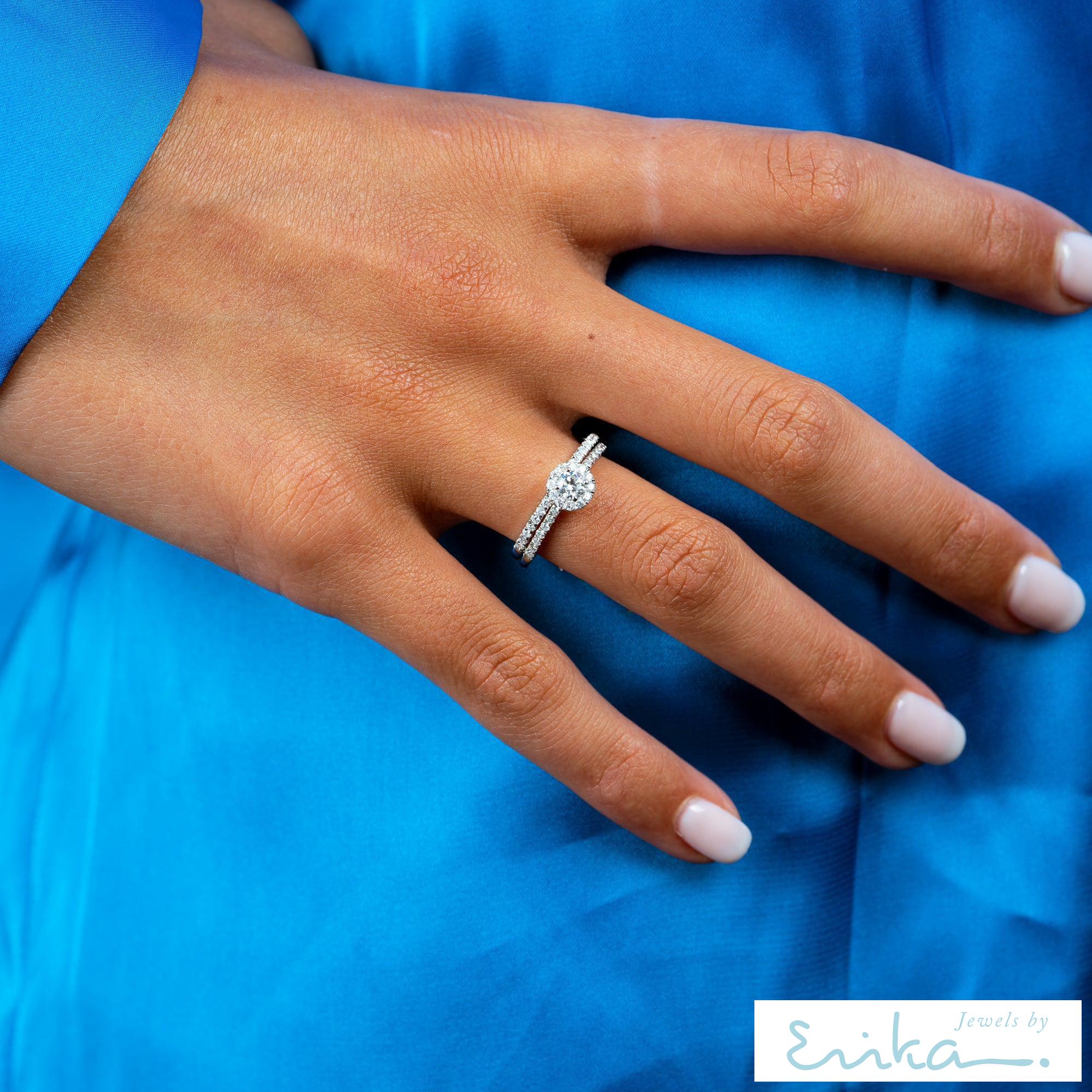 Round Diamond Halo Ring-RNB Jewellery