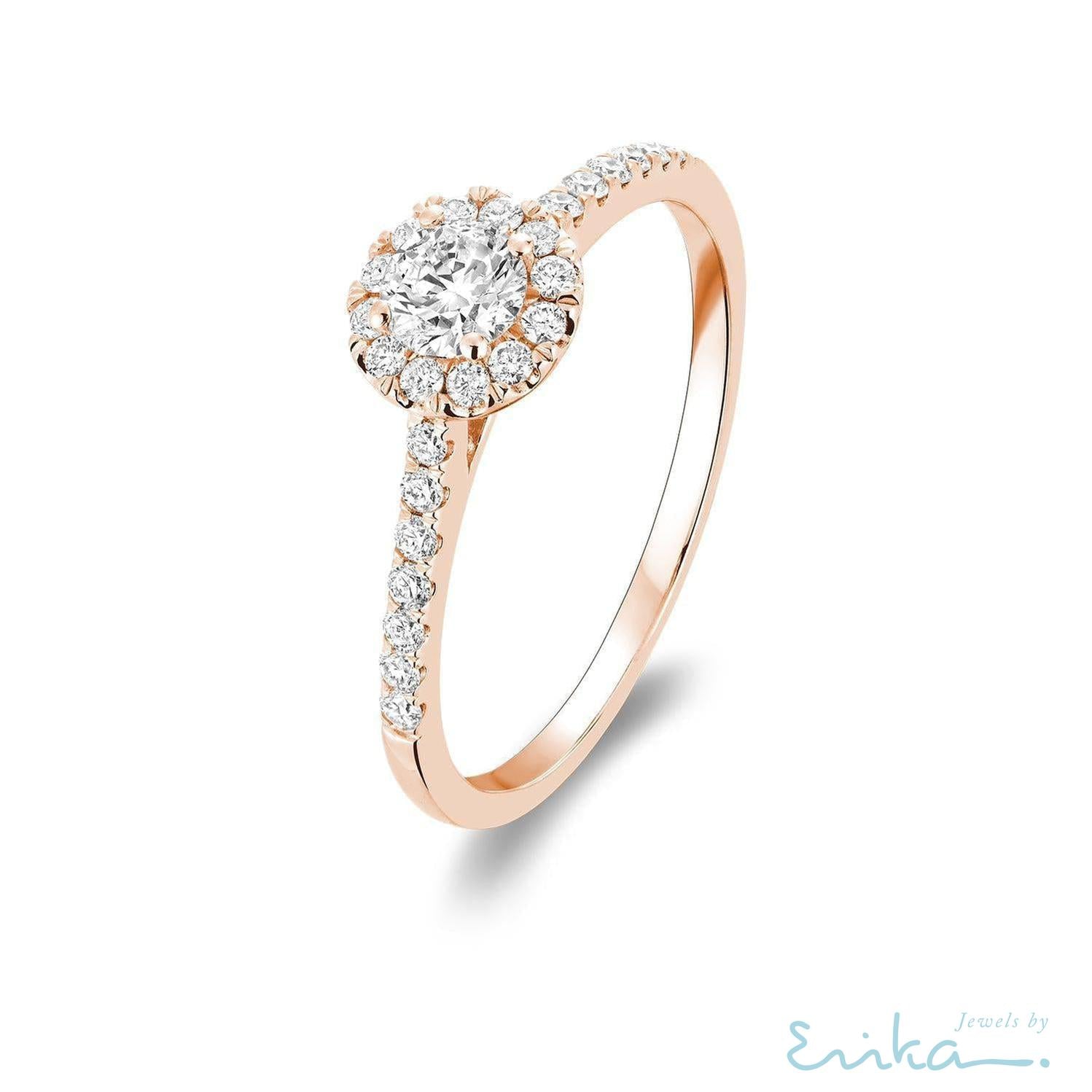 Round Diamond Halo Ring-RNB Jewellery