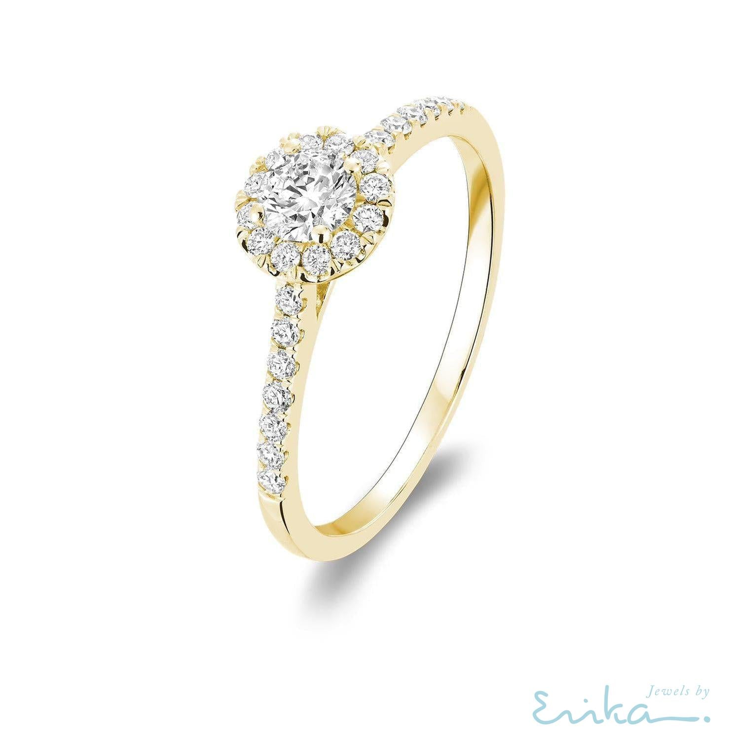 Round Diamond Halo Ring-RNB Jewellery