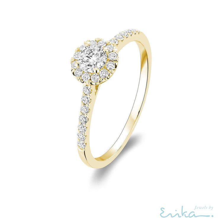 Round Diamond Halo Ring-RNB Jewellery