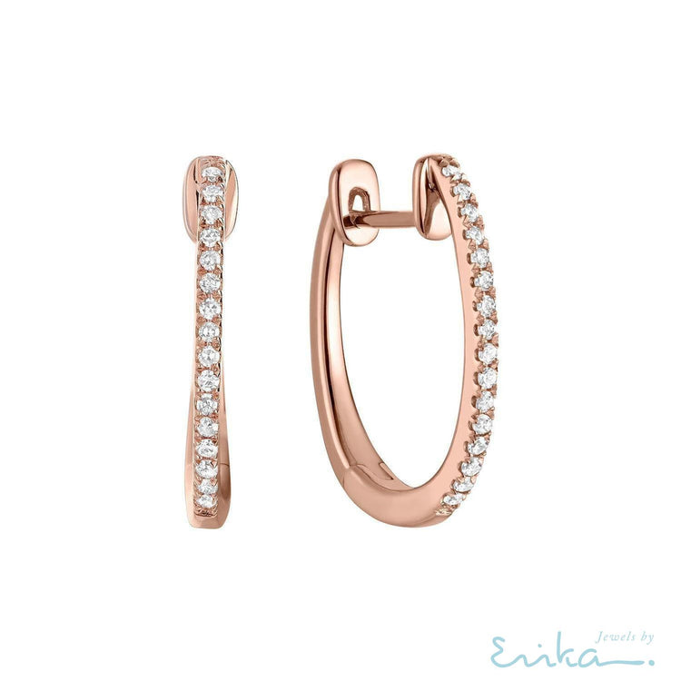 Diamond Huggie Earrings-RNB Jewellery