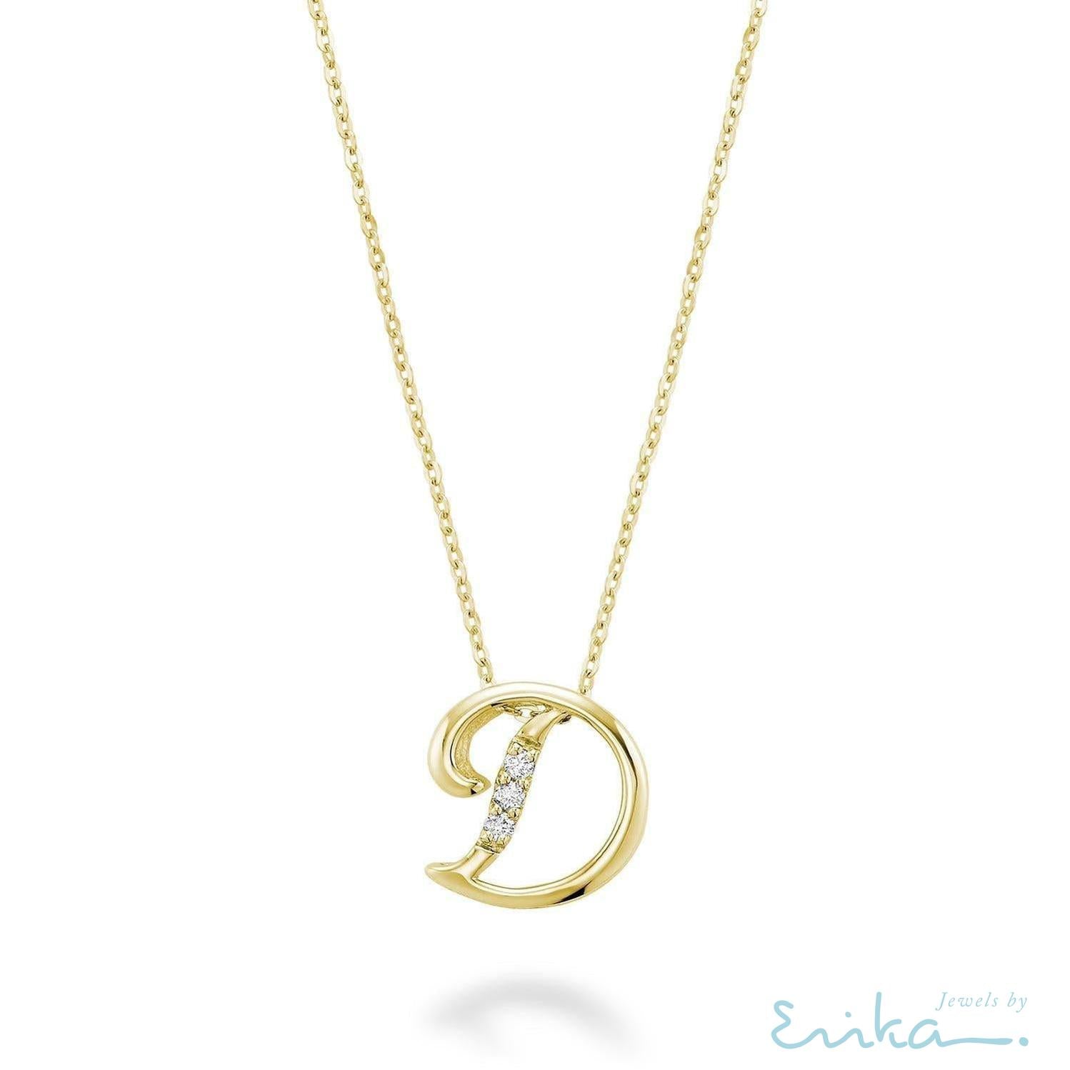 Mini Diamond Initials-RNB Jewellery