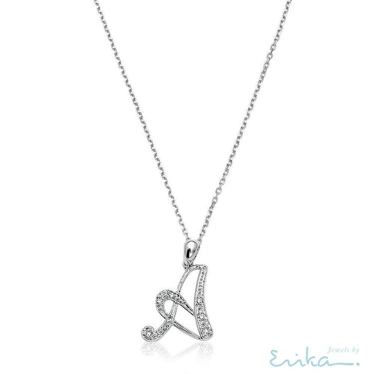 Script Diamond Initials-RNB Jewellery