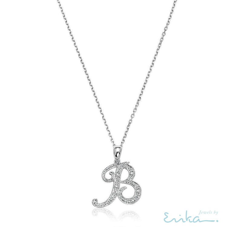 Script Diamond Initials-RNB Jewellery