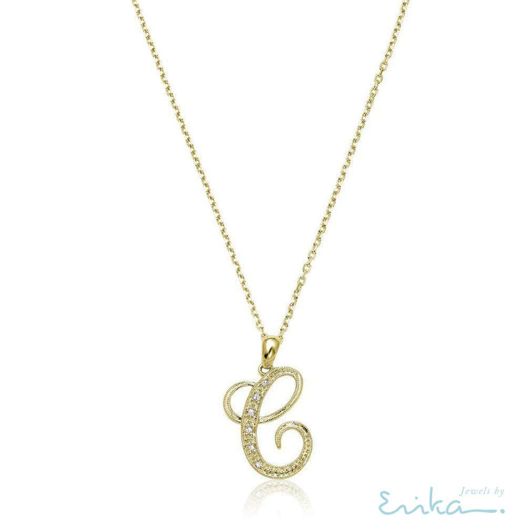 Script Diamond Initials-RNB Jewellery