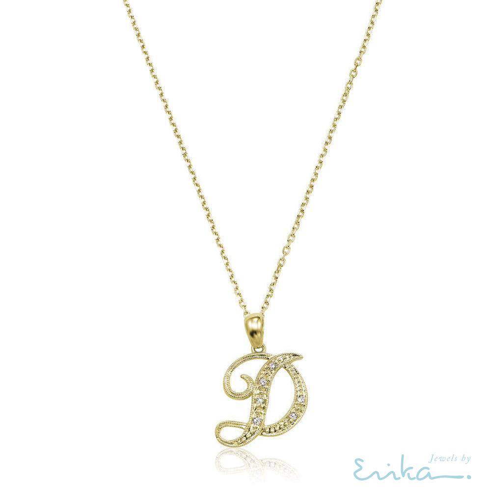 Script Diamond Initials-RNB Jewellery