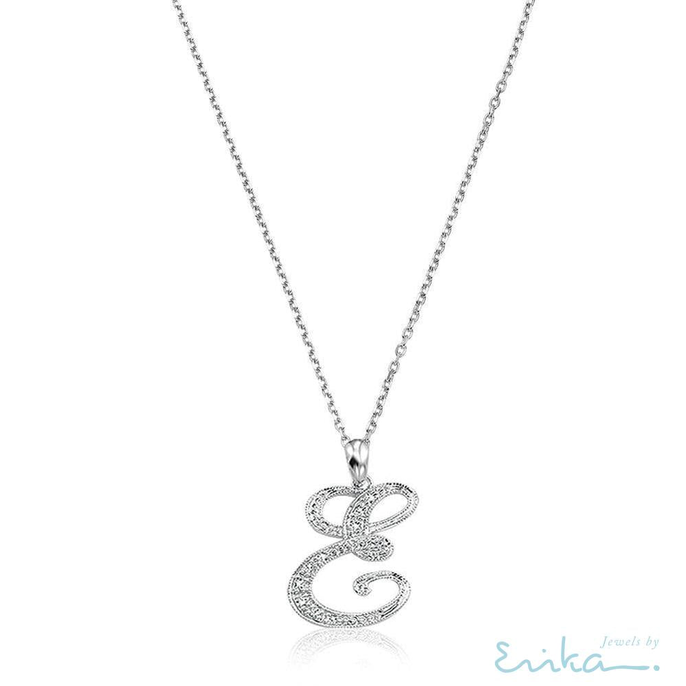 Script Diamond Initials-RNB Jewellery