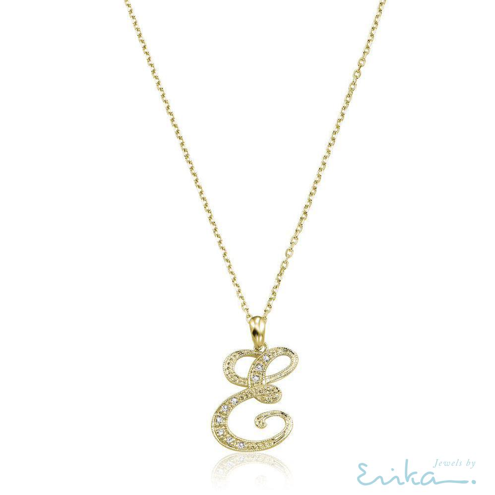 Script Diamond Initials-RNB Jewellery