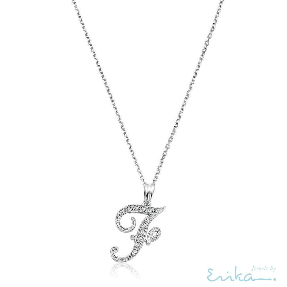 Script Diamond Initials-RNB Jewellery