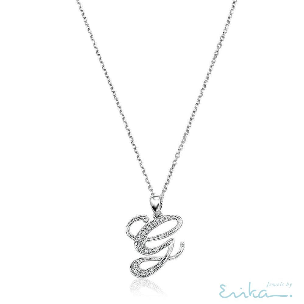 Script Diamond Initials-RNB Jewellery