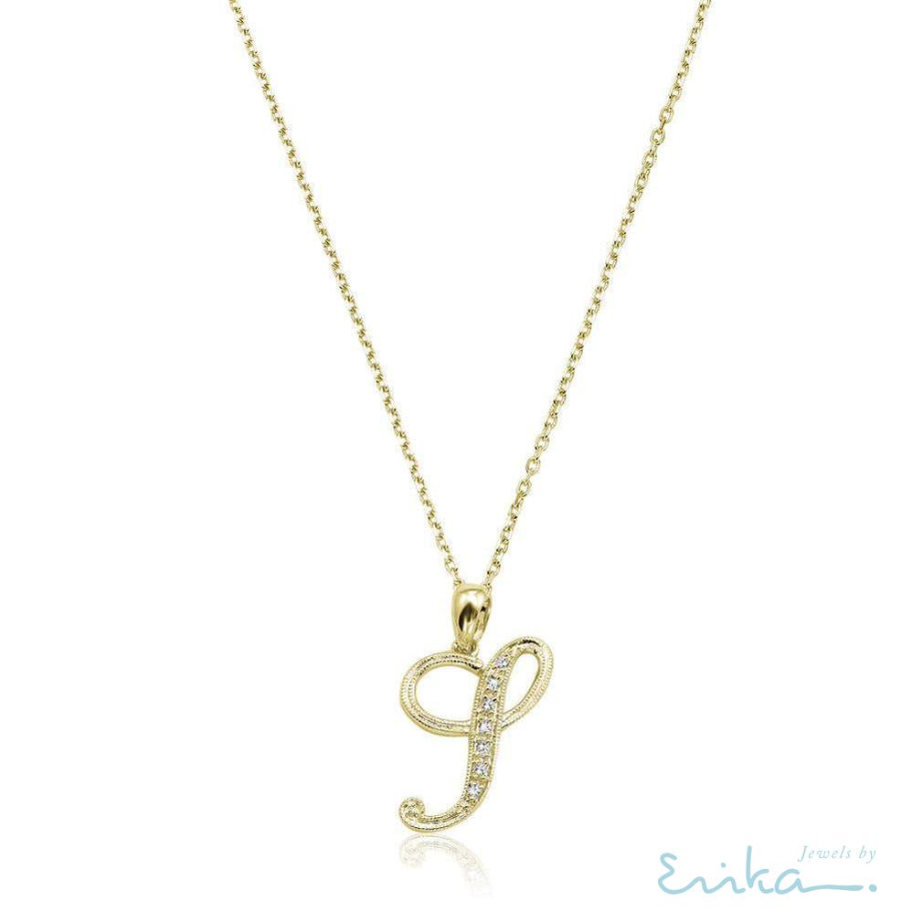 Script Diamond Initials-RNB Jewellery