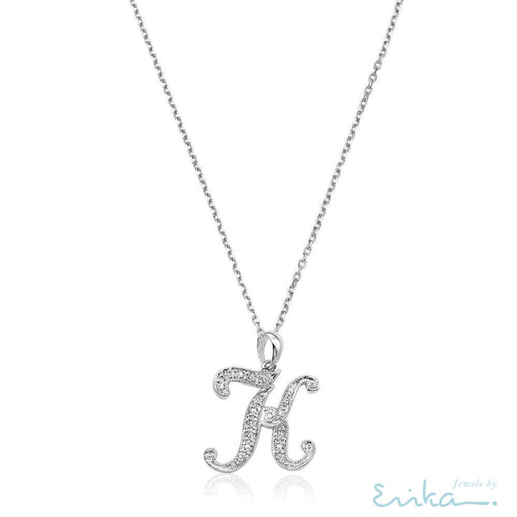 Script Diamond Initials-RNB Jewellery