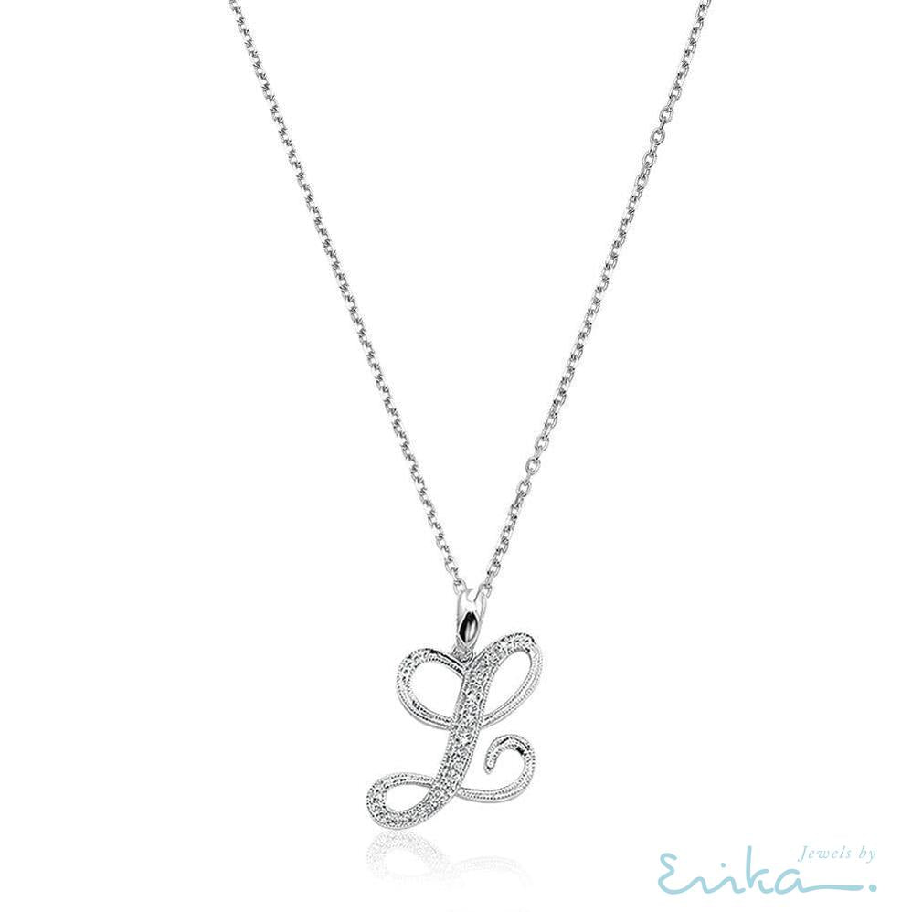Script Diamond Initials-RNB Jewellery