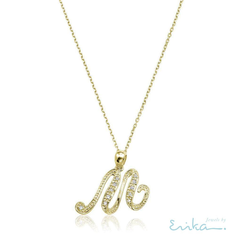 Script Diamond Initials-RNB Jewellery