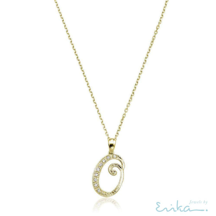 Script Diamond Initials-RNB Jewellery