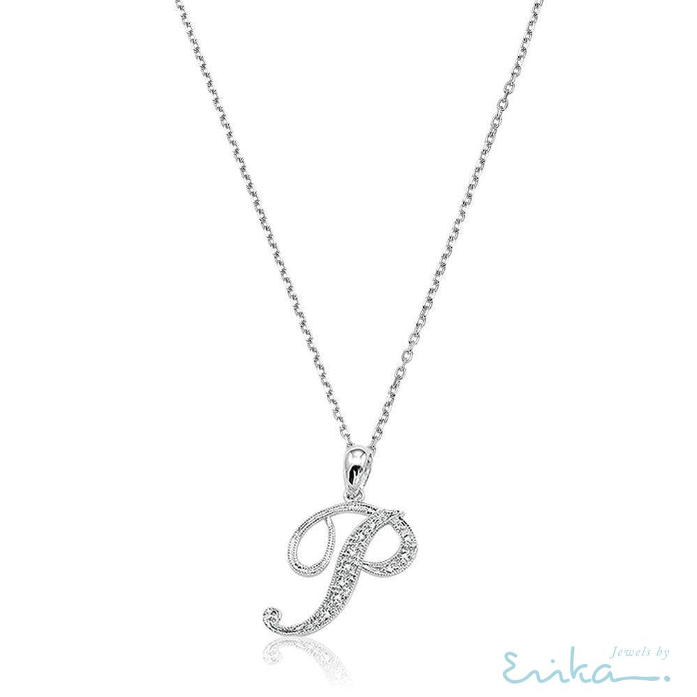 Script Diamond Initials-RNB Jewellery