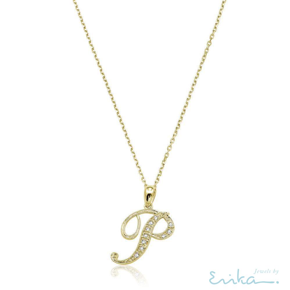 Script Diamond Initials-RNB Jewellery