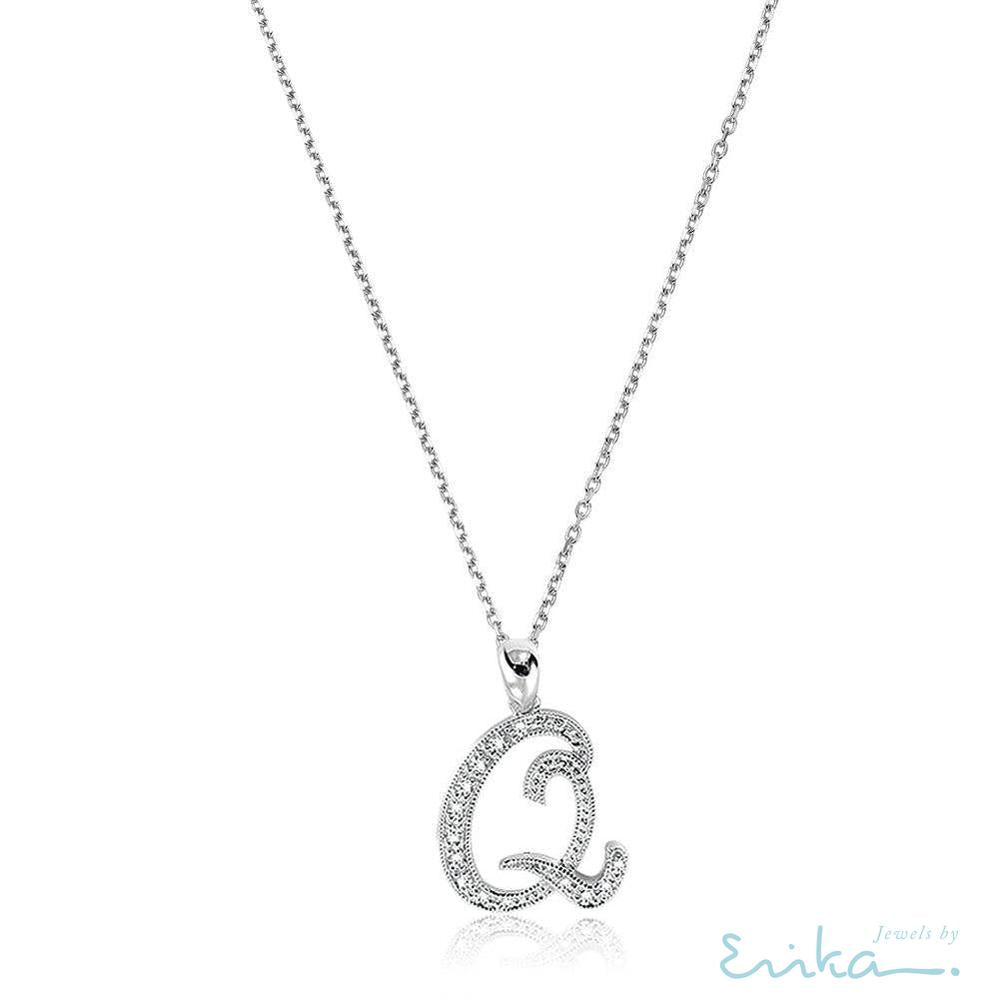 Script Diamond Initials-RNB Jewellery