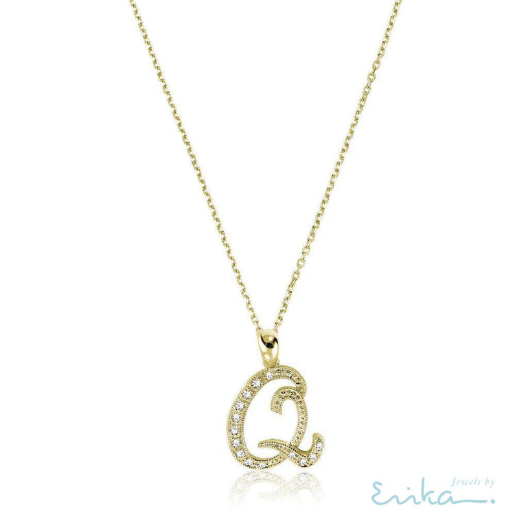Script Diamond Initials-RNB Jewellery