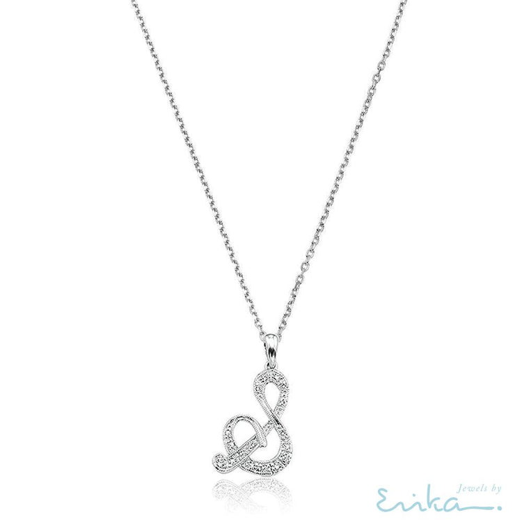 Script Diamond Initials-RNB Jewellery