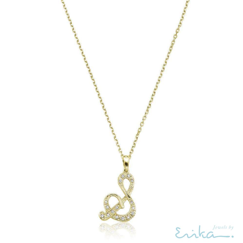 Script Diamond Initials-RNB Jewellery