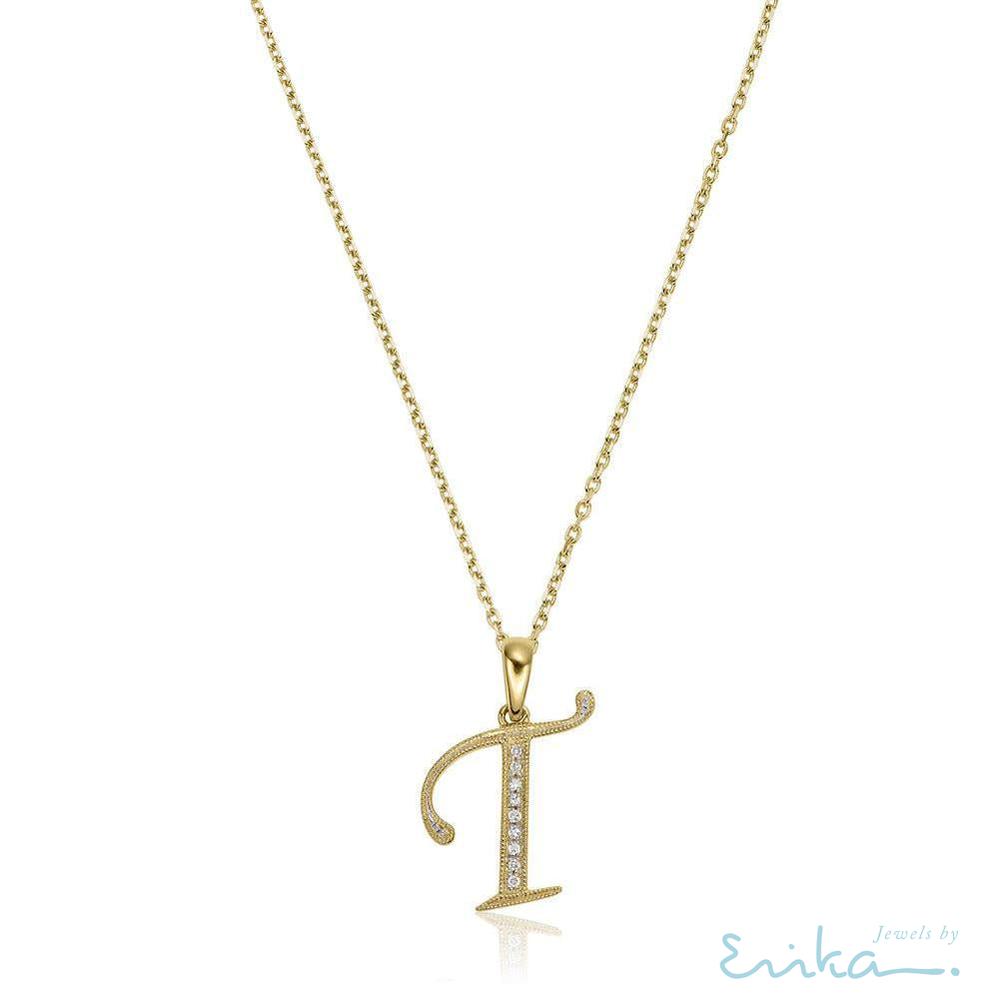 Script Diamond Initials-RNB Jewellery