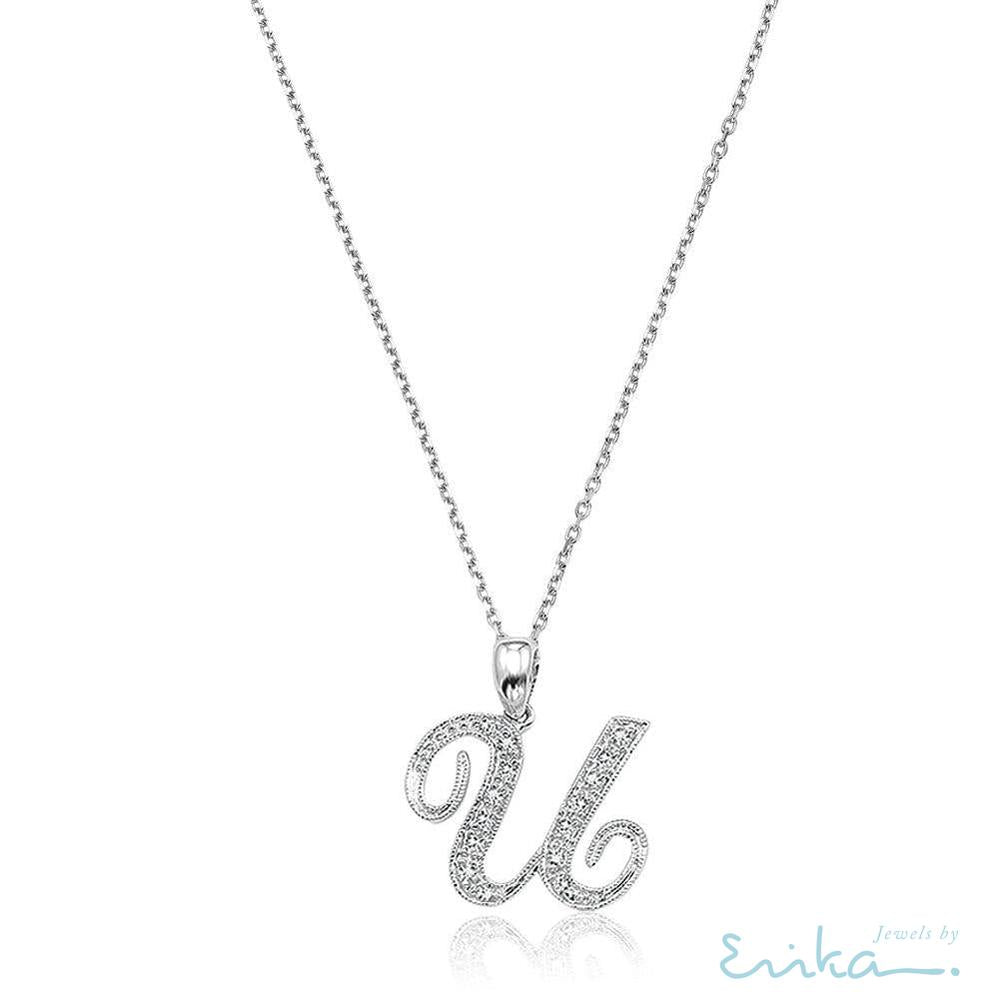 Script Diamond Initials-RNB Jewellery