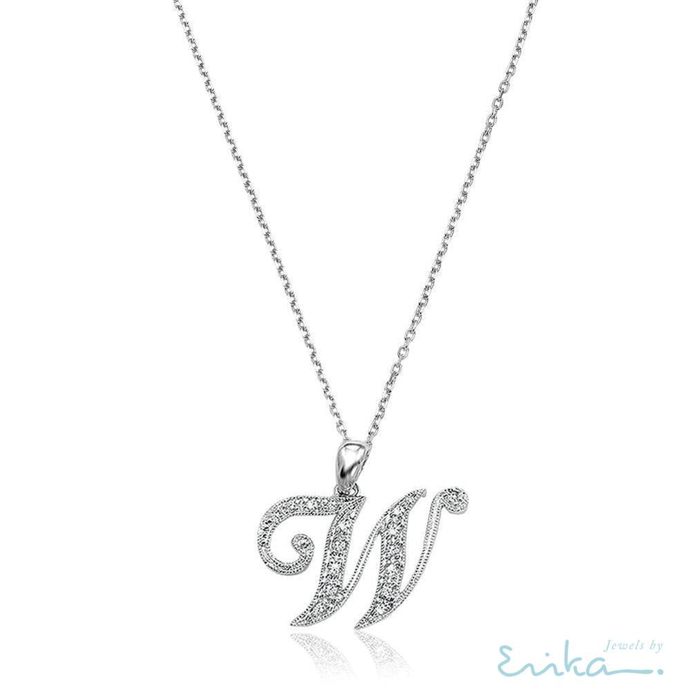 Script Diamond Initials-RNB Jewellery