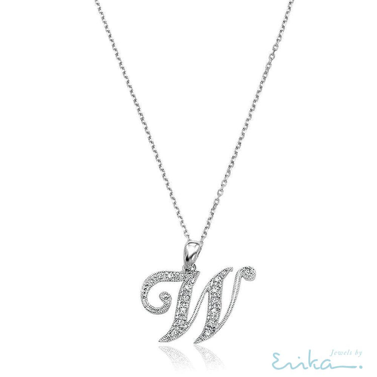 Script Diamond Initials-RNB Jewellery