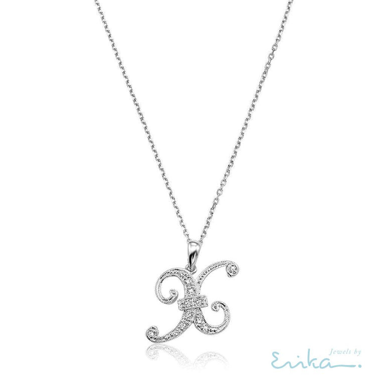 Script Diamond Initials-RNB Jewellery