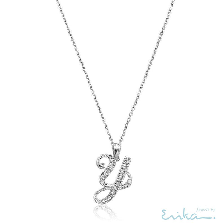 Script Diamond Initials-RNB Jewellery