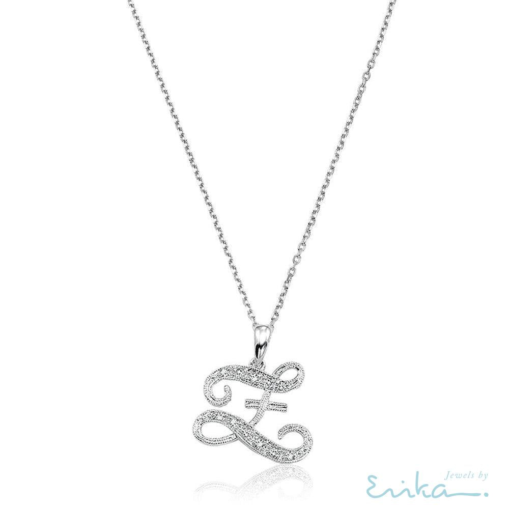 Script Diamond Initials-RNB Jewellery