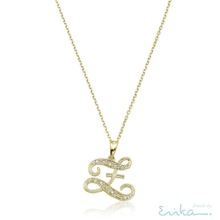 Script Diamond Initials-RNB Jewellery