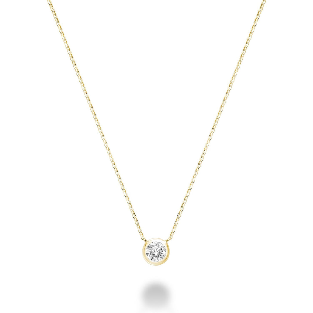 Bezel Set Diamond Necklace - RNB Jewellery