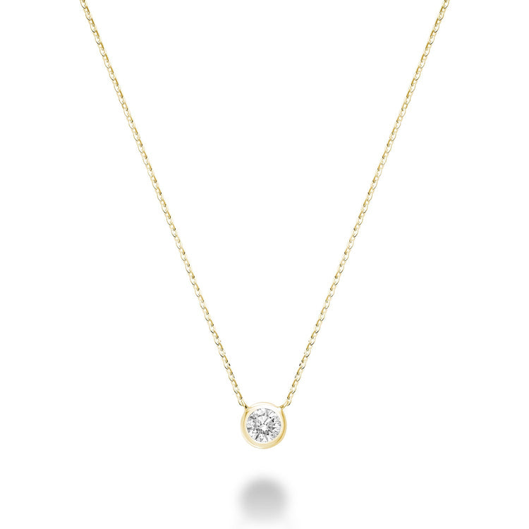 Bezel Set Diamond Necklace - RNB Jewellery