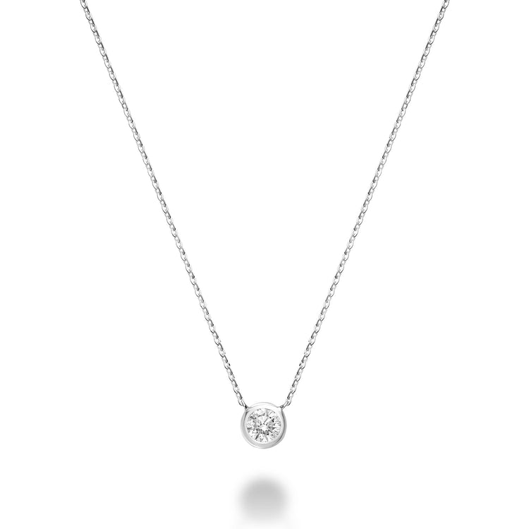 Bezel Set Diamond Necklace - RNB Jewellery