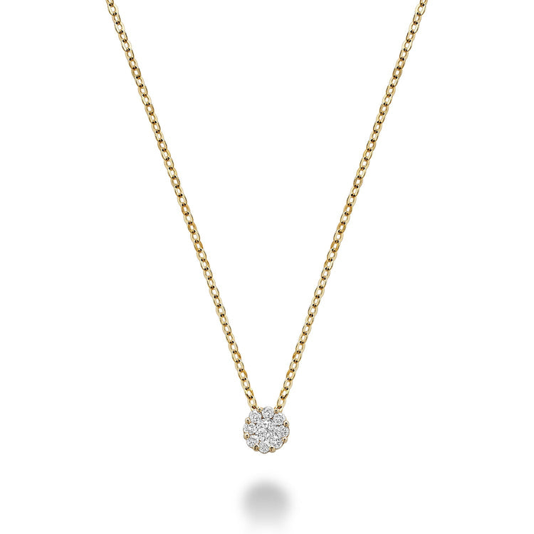 Cluster Diamond Pendant - RNB Jewellery