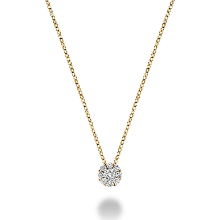 Cluster Diamond Pendant - RNB Jewellery