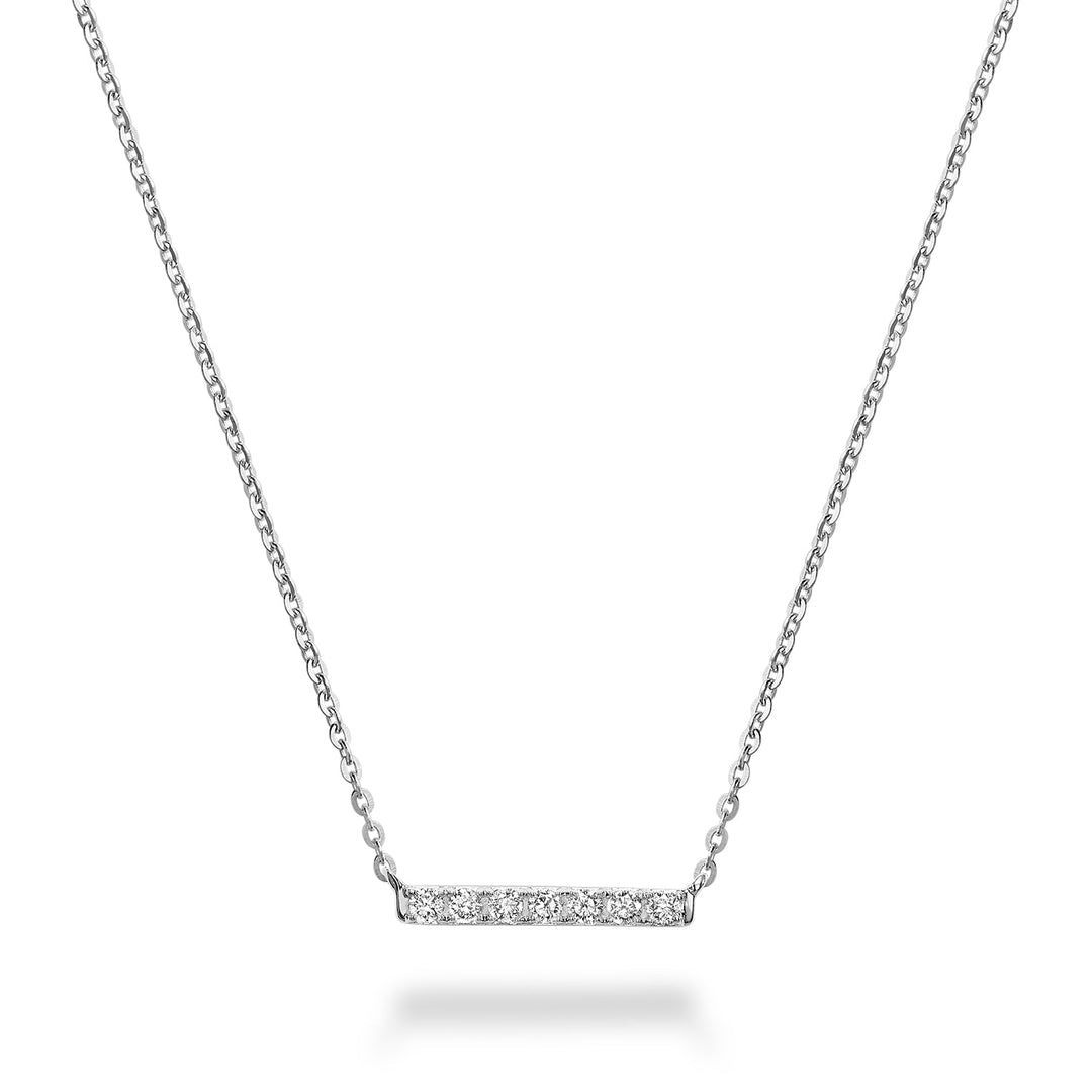 Diamond Bar Necklace - RNB Jewellery