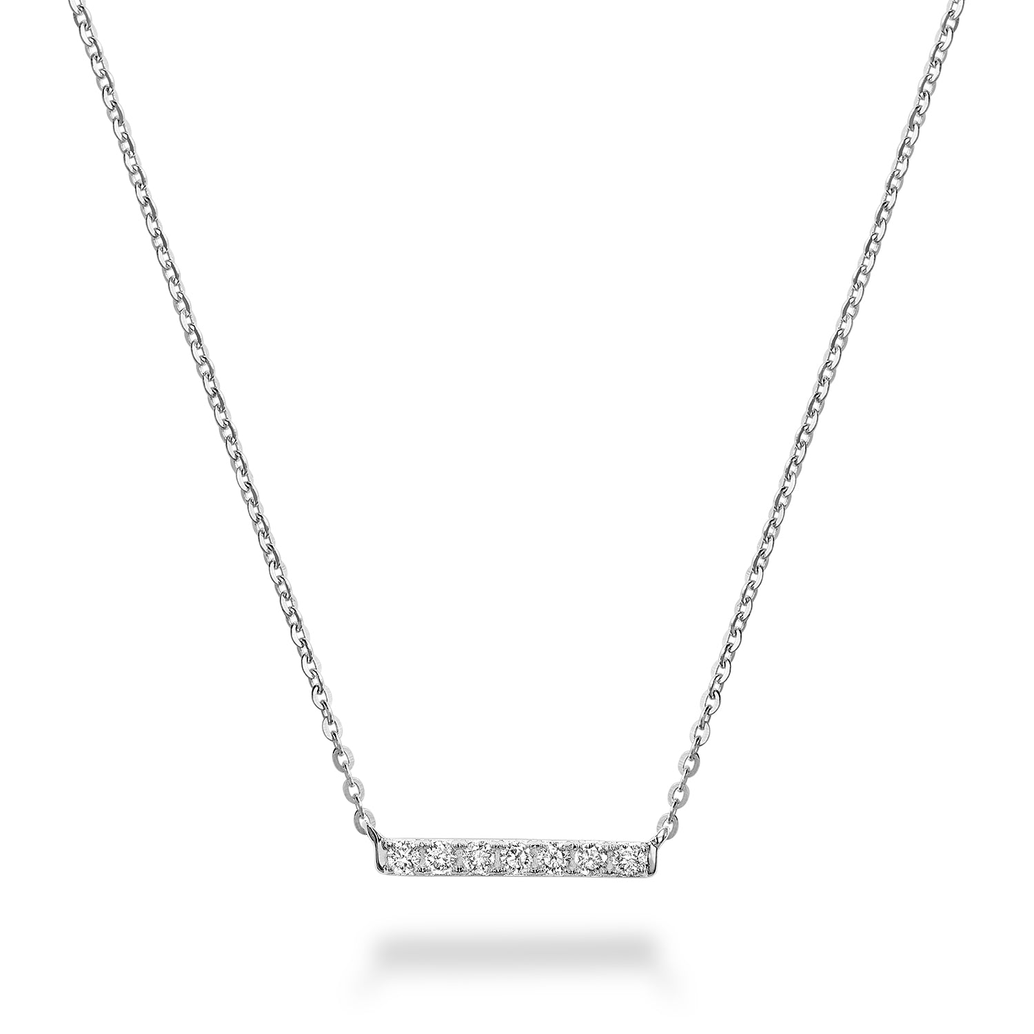 Diamond Bar Necklace - RNB Jewellery