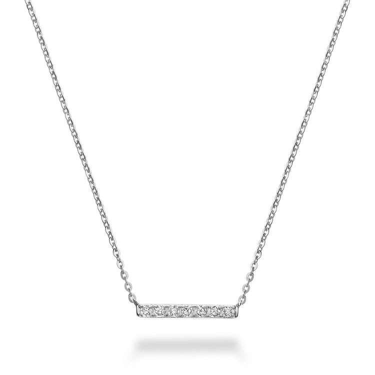 Diamond Bar Necklace - RNB Jewellery