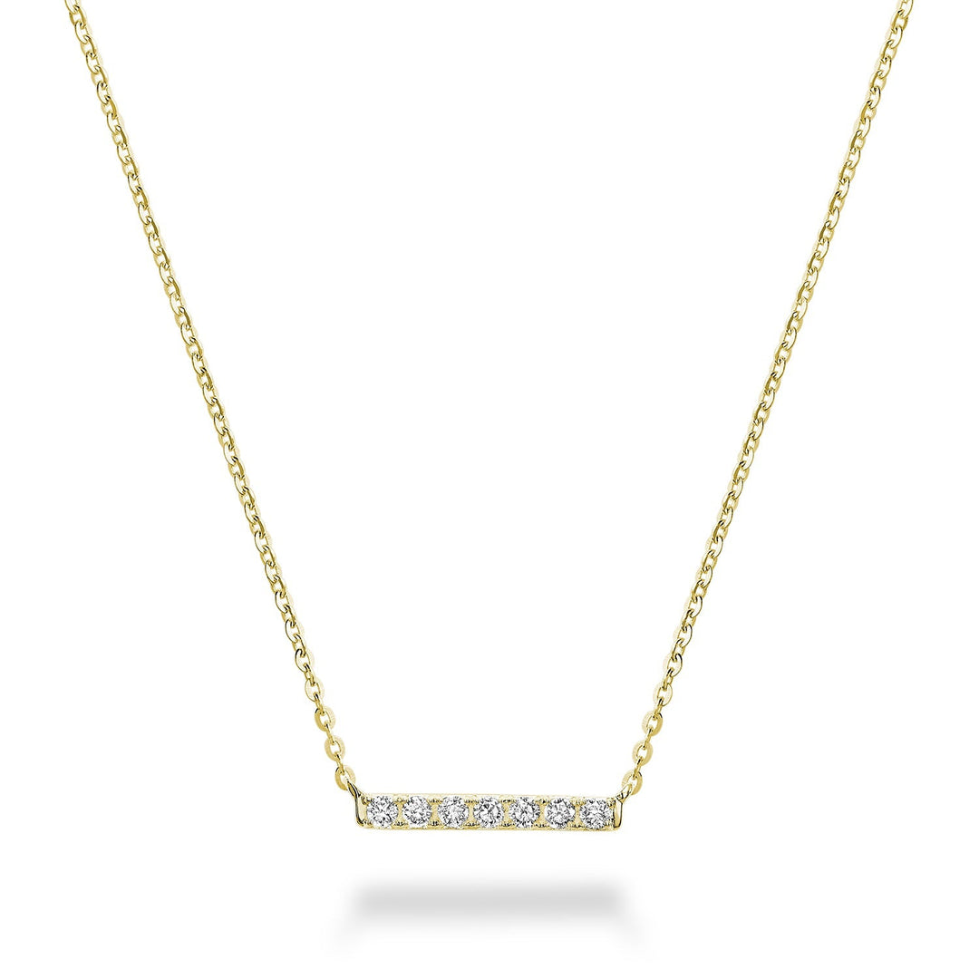 Diamond Bar Necklace - RNB Jewellery