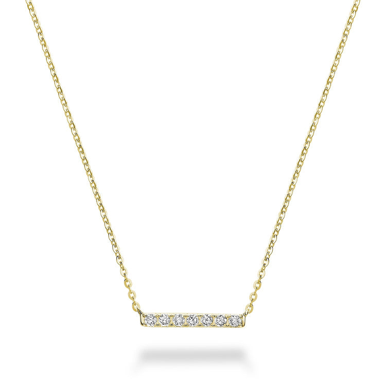 Diamond Bar Necklace - RNB Jewellery