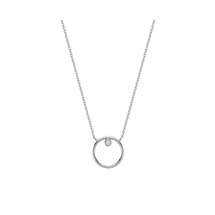 Diamond Circle Necklace - RNB Jewellery