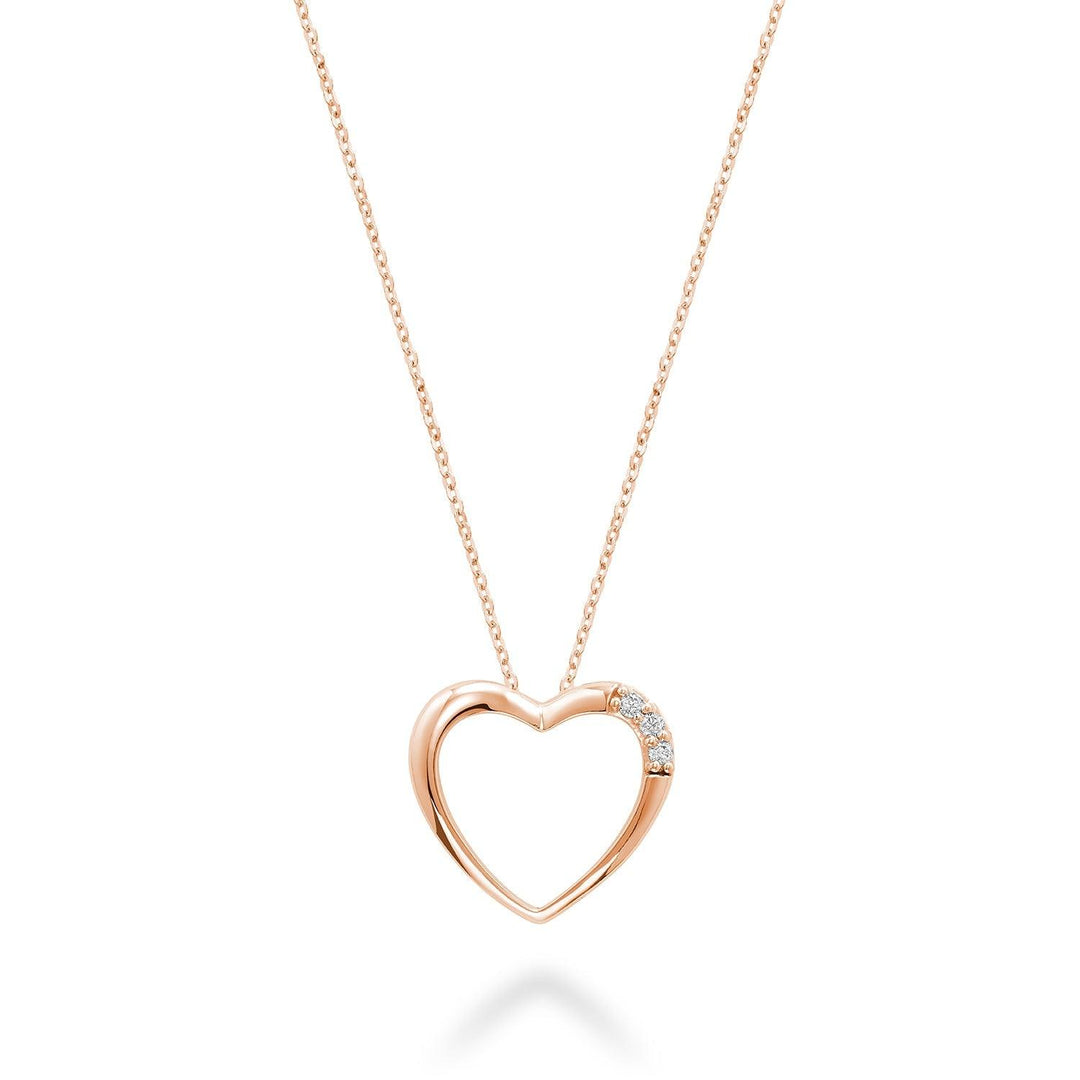 Diamond Heart Pendant - RNB Jewellery