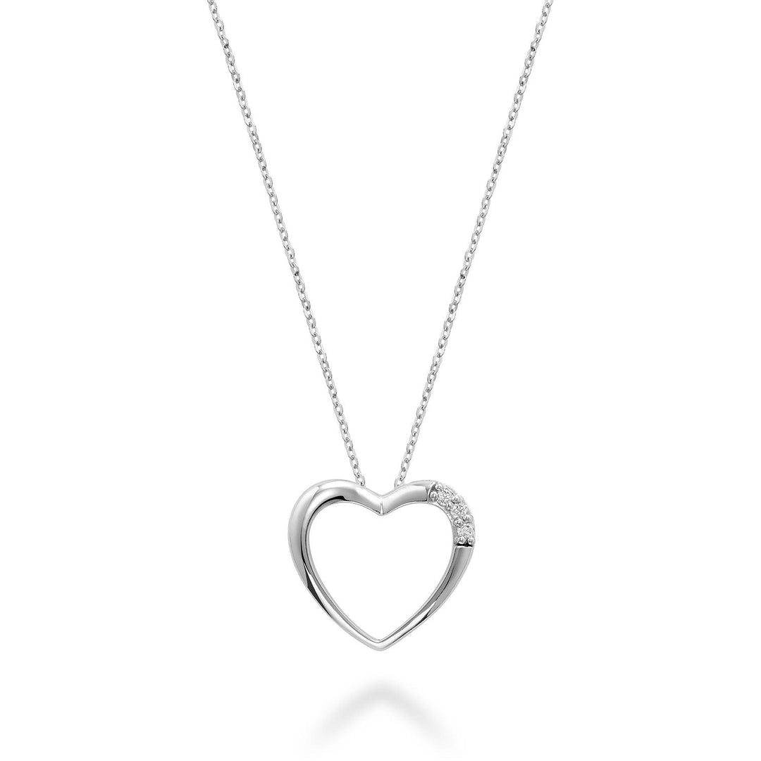 Diamond Heart Pendant - RNB Jewellery