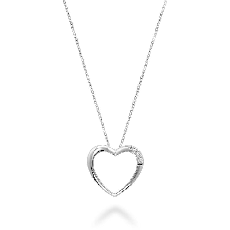 Diamond Heart Pendant - RNB Jewellery