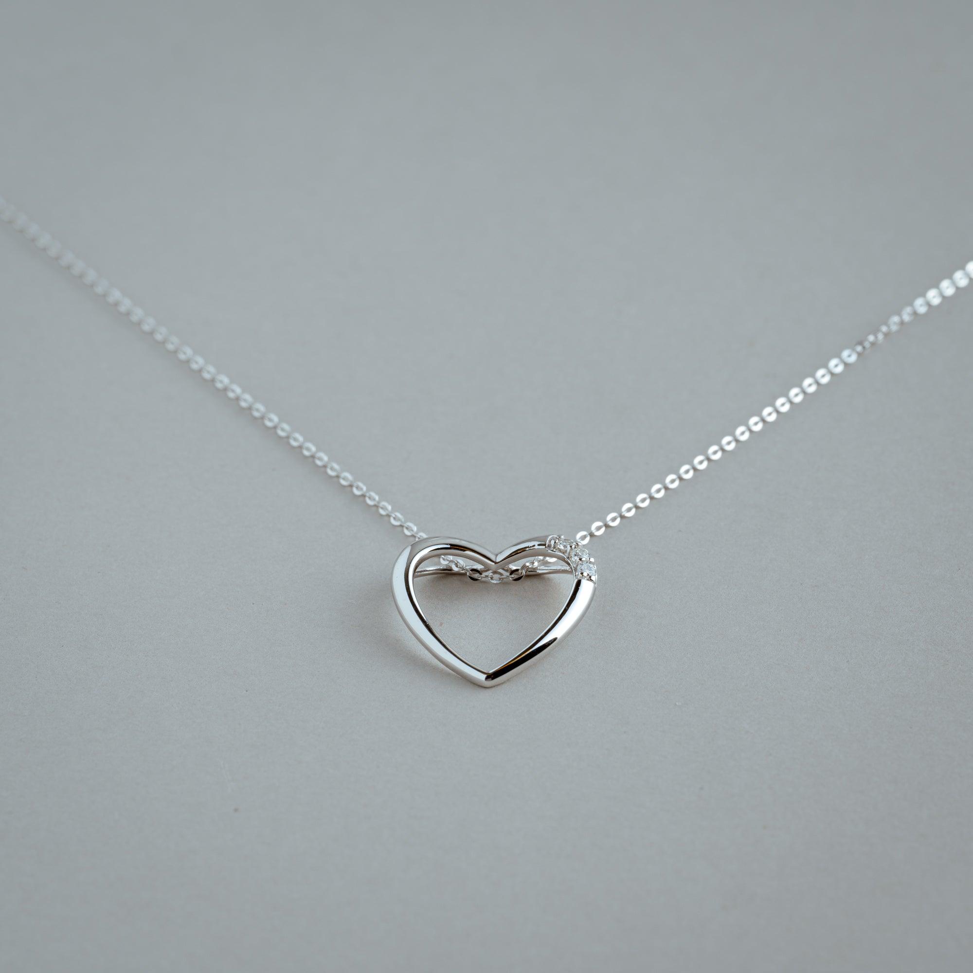 Diamond Heart Pendant - RNB Jewellery