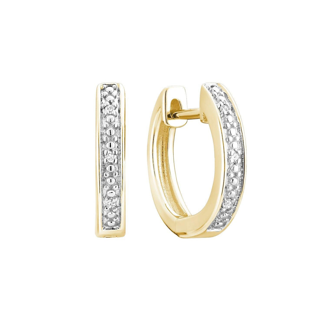 Diamond Huggie Earrings - RNB Jewellery